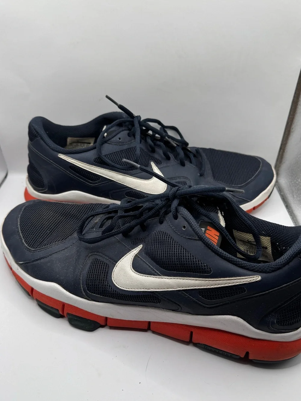 Nike Free TR Men’s Size 13 Navy White Red Training Athletic Shoes No Insoles